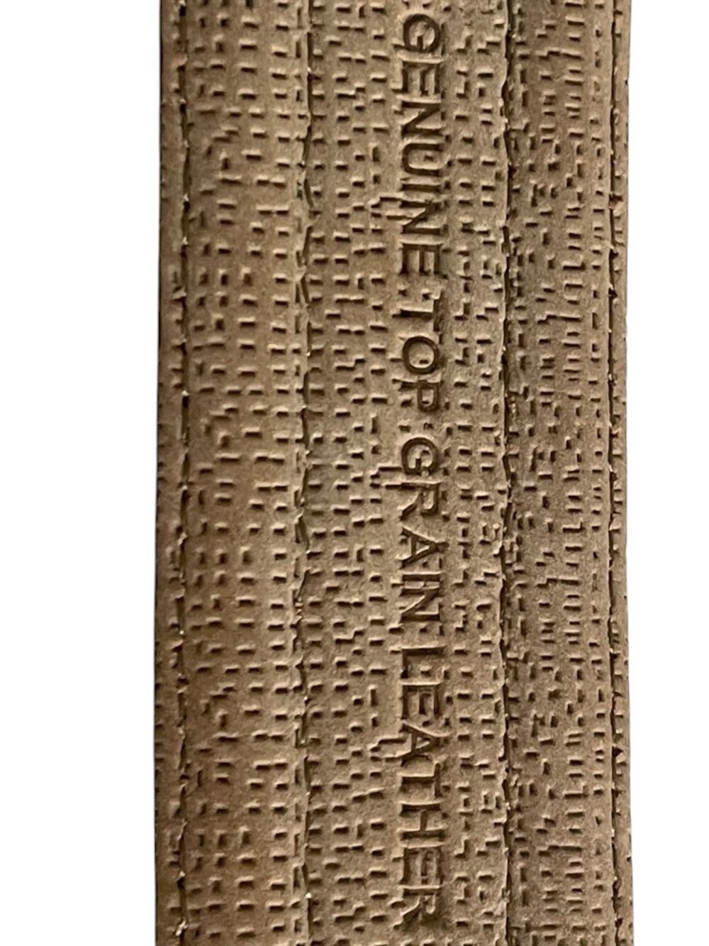 Tommy Bahama Brass Buckle Basketweave Textured Genuine Grain Leather Belt Men 40 - Picture 7 of 11